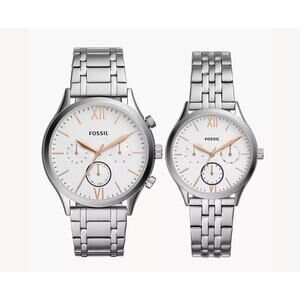 Fossil BQ2468SET Fenmore Multifunction Stainless Steel Watch Gift Set